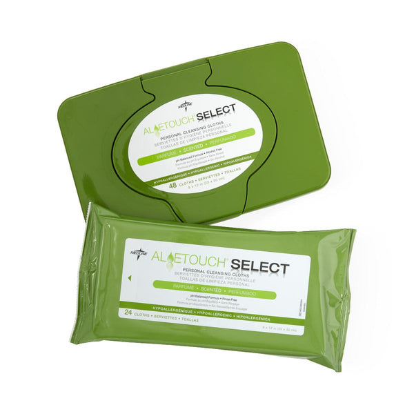 Medline Aloetouch Quilted Personal Cleansing Wipes (6 packs)